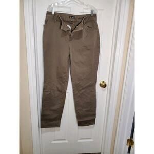 Sold---Lee Women's Plus Effortless Wash & Wear Pants Size 16W Brown